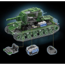 Load image into Gallery viewer, 1321PCS MOC Military KV-2 Heavy Tank Figure Model Toy Building Block Brick Gift Kids DIY Set New Compatible Lego
