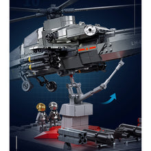 Load image into Gallery viewer, 914PCS MOC Military WZ-10S Helicopter Figure Stand Model Toy Building Block Brick Gift Kids DIY Set New Compatible Lego
