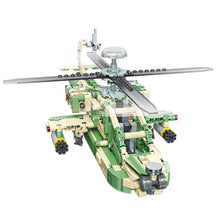 Load image into Gallery viewer, 610PCS MOC Military AH-64 Apache Helicopter Gunships Model Toy Building Block Brick Gift Kids DIY Set New Compatible Lego
