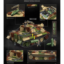 Load image into Gallery viewer, 1402PCS MOC Military Sturmtiger Sturmmrser Tiger Tank Figure Model Toy Building Block Brick Gift Kids DIY Set New Limited 1:28 Compatible Lego
