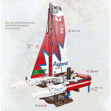 Load image into Gallery viewer, 733PCS MOC F50 Hydrofoil Catamaran Sailboat Model Toy Building Block Brick Gift Kids DIY Set New Compatible Lego

