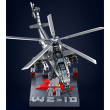 Load image into Gallery viewer, 914PCS MOC Military WZ-10S Helicopter Figure Stand Model Toy Building Block Brick Gift Kids DIY Set New Compatible Lego
