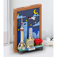 Load image into Gallery viewer, 509PCS MOC City Shanghai China Picture Wall Frame Decorate Model Toy Building Block Brick Gift Kids DIY Set New Display Compatible Lego
