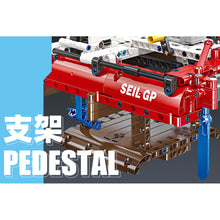 Load image into Gallery viewer, 733PCS MOC F50 Hydrofoil Catamaran Sailboat Model Toy Building Block Brick Gift Kids DIY Set New Compatible Lego
