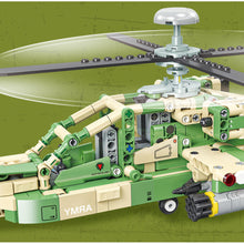 Load image into Gallery viewer, 610PCS MOC Military AH-64 Apache Helicopter Gunships Model Toy Building Block Brick Gift Kids DIY Set New Compatible Lego
