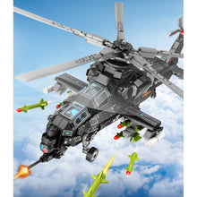 Load image into Gallery viewer, 732PCS MOC Military  CAIC Z-10 Fiery Thunderbolt Helicopter Figure Model Toy Building Block Brick Gift Kids DIY Set New Compatible Lego
