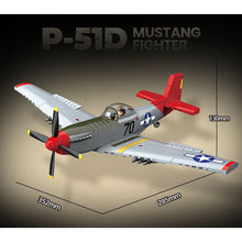 Load image into Gallery viewer, 580PCS MOC Military P-51D Mustang Air Fighter Aircraft Figure Model Toy Building Block Brick Gift Kids DIY Set New Compatible Lego
