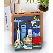 Load image into Gallery viewer, 509PCS MOC City Shanghai China Picture Wall Frame Decorate Model Toy Building Block Brick Gift Kids DIY Set New Display Compatible Lego
