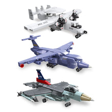 Load image into Gallery viewer, MOC Military Hawkeye E2 AWACS Xian Y-20 Transport Aircraft F-16 Fighting Falcon Air Plane Model Toy Building Block Brick Gift Kids DIY Set New Compatible Lego
