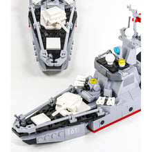 Load image into Gallery viewer, 376PCS MOC Military  Type 052D Destroyer Ship Model Toy Building Block Brick Gift Kids DIY Set New Compatible Lego
