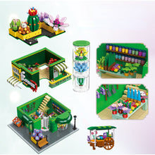 Load image into Gallery viewer, 2647PCS MOC City Street Scene Flower Potted Plant Shop House Model Toy Building Block Brick Gift Kids DIY Set New Light Compatible Lego
