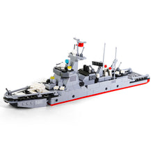 Load image into Gallery viewer, 376PCS MOC Military  Type 052D Destroyer Ship Model Toy Building Block Brick Gift Kids DIY Set New Compatible Lego
