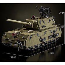 Load image into Gallery viewer, 3339PCS MOC Military Large Green Panzer VIII Maus Heavy Tank Figure Model Toy Building Block Brick Gift Kids DIY Set New Compatible Lego
