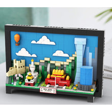Load image into Gallery viewer, 579PCS MOC City Beijing China Picture Wall Frame Decorate Model Toy Building Block Brick Gift Kids DIY Set New Display Compatible Lego
