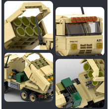 Load image into Gallery viewer, 443PCS MOC Military  M142 HIMARS High Mobility Artillery Rocket System Truck Model Toy Building Block Brick Gift Kids DIY Set New Compatible Lego
