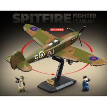 Load image into Gallery viewer, 682PCS MOC Military Spitfire F MK La Air Fighter Aircraft Figure Model Toy Building Block Brick Gift Kids DIY Set New Compatible Lego
