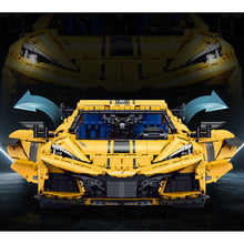 Load image into Gallery viewer, 3788PCS MOC Large Technic Speed Static Yellow Corvette C8 Super Racing Sports Car Model Toy Building Block Brick Gift Kids DIY Set New 1:8 Compatible Lego
