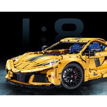Load image into Gallery viewer, 3788PCS MOC Large Technic Speed Static Yellow Corvette C8 Super Racing Sports Car Model Toy Building Block Brick Gift Kids DIY Set New 1:8 Compatible Lego
