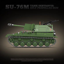 Load image into Gallery viewer, 769PCS MOC Military SU-76M Tank Destroyer Self-Propelled Figure Model Toy Building Block Brick Gift Kids DIY Set New Compatible Lego
