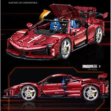 Load image into Gallery viewer, 3982PCS MOC Technic Speed Static Red SF90 Racing Sports Car Model Toy Building Block Brick Gift Kids DIY Set New 1:8 Compatible Lego
