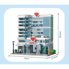 Load image into Gallery viewer, 1350PCS MOC City Street Hospital Model Toy Building Block Brick Gift Kids DIY Set New Light Compatible Lego
