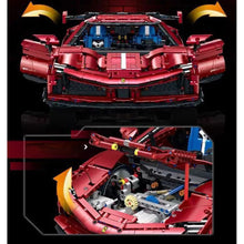 Load image into Gallery viewer, 3982PCS MOC Technic Speed Static Red SF90 Racing Sports Car Model Toy Building Block Brick Gift Kids DIY Set New 1:8 Compatible Lego
