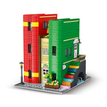 Load image into Gallery viewer, 2143PCS MOC City Street Library Book Shop Model Toy Building Block Brick Gift Kids DIY Set New Light Compatible Lego

