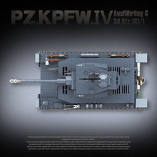 Load image into Gallery viewer, 985PCS Military PZ.KPFW.IV Sd.Kfz.161 G Panzer IV Tank Figure Model Toy Building Block Brick Gift Kids DIY Set New Compatible Lego
