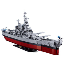 Load image into Gallery viewer, 1739PCS MOC Military Large USS Missouri Battleship BB-63 Model Toy Building Block Brick Gift Kids DIY Set New 1:350 Compatible Lego
