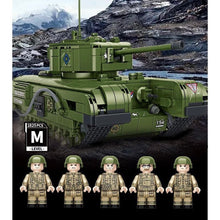 Load image into Gallery viewer, 1825PCS Military Churchill Tank MK IV Figure Model Toy Building Block Brick Gift Kids DIY Set New Compatible Lego
