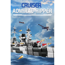 Load image into Gallery viewer, 1510PCS Military Admiral Hipper Class Cruiser Model Toy Building Block Brick Gift Kids DIY Set New Compatible Lego
