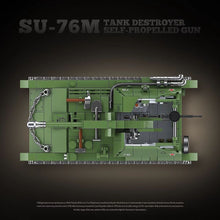 Load image into Gallery viewer, 769PCS MOC Military SU-76M Tank Destroyer Self-Propelled Figure Model Toy Building Block Brick Gift Kids DIY Set New Compatible Lego
