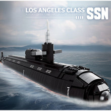 Load image into Gallery viewer, 2988PCS Military Large Los Angeles Class SSN Nuclear Powered Submarines Model Toy Building Block Brick Gift Kids DIY Set New Display Compatible Lego
