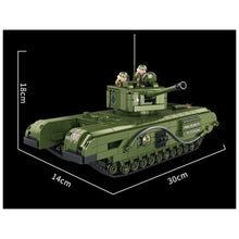 Load image into Gallery viewer, 1825PCS Military Churchill Tank MK IV Figure Model Toy Building Block Brick Gift Kids DIY Set New Compatible Lego
