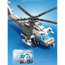 Load image into Gallery viewer, 550PCS Military Z-20J Helicopter Figure Model Toy Building Block Brick Gift Kids DIY Set New Compatible Lego
