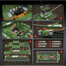 Load image into Gallery viewer, 1703PCS Military 1944 IS-2 Heavy Tank Figure Model Toy Building Block Brick Gift Kids DIY Set New Compatible Lego
