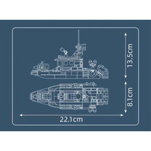 Load image into Gallery viewer, 315PCS MOC Fire Boat Ship Model Toy Building Block Brick Gift Kids DIY Set New
