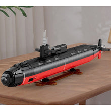 Load image into Gallery viewer, 2988PCS Military Large Los Angeles Class SSN Nuclear Powered Submarines Model Toy Building Block Brick Gift Kids DIY Set New Display Compatible Lego
