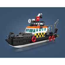 Load image into Gallery viewer, 364PCS MOC British Multi Funtional Rescue Boat Ship Model Toy Building Block Brick Gift Kids DIY Set New
