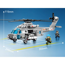 Load image into Gallery viewer, 550PCS Military Z-20J Helicopter Figure Model Toy Building Block Brick Gift Kids DIY Set New Compatible Lego
