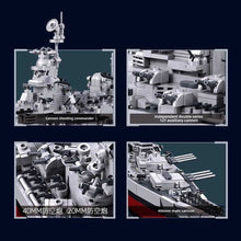 Load image into Gallery viewer, 1739PCS MOC Military Large USS Missouri Battleship BB-63 Model Toy Building Block Brick Gift Kids DIY Set New 1:350 Compatible Lego
