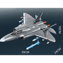 Load image into Gallery viewer, 621PCS MOC Military J-35 Stealth Air Fighter Airplane Figure Model Toy Building Block Brick Gift Kids DIY Set New Compatible Lego
