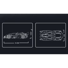 Load image into Gallery viewer, 3466PCS MOC Technic Speed Static Black Terzo Millennio Racing Sports Car Model Toy Building Block Brick Gift Kids DIY Set New 1:8 Display Compatible Lego
