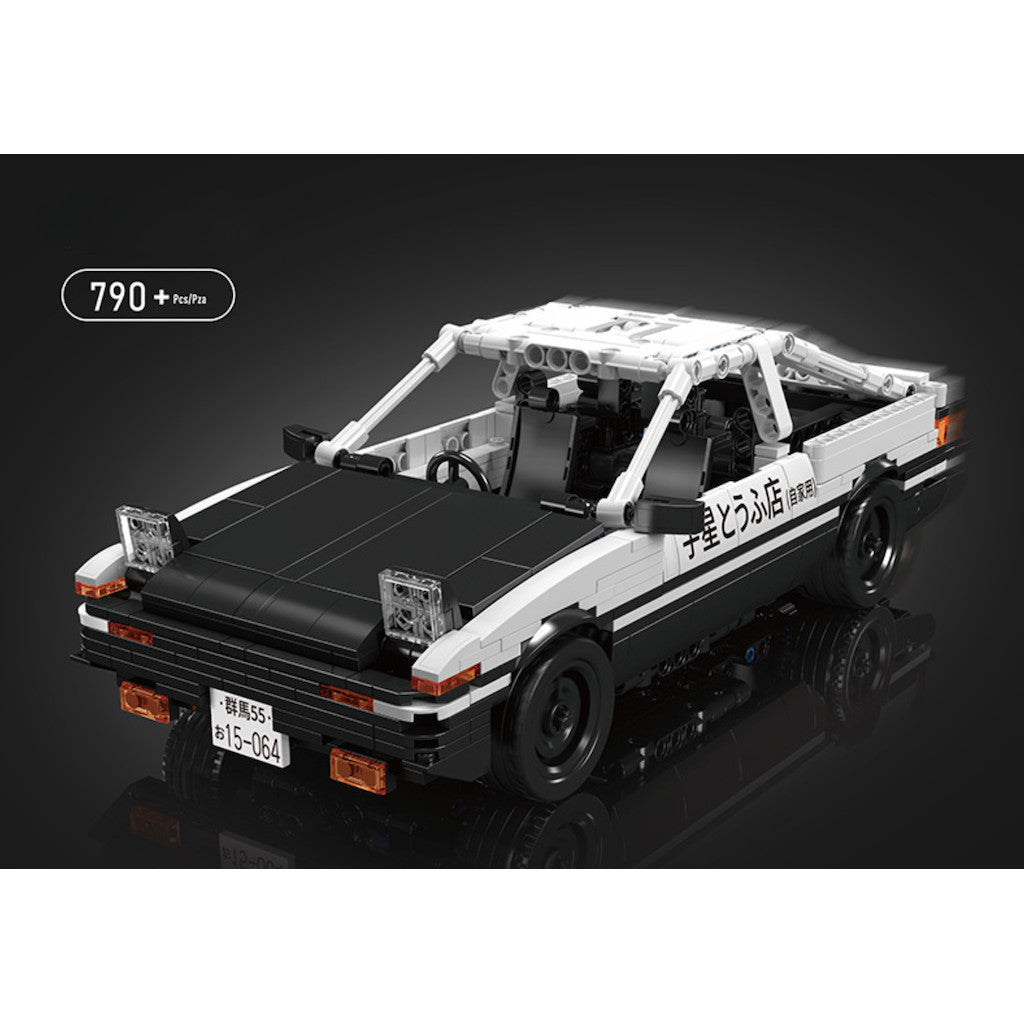 790PCS MOC Technic Speed Pull Back Comic AE86 Trueno Hatchback Sports Car Model Toy Building Block Brick Gift Kids DIY Set New Compatible Lego