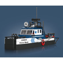 Load image into Gallery viewer, 413PCS MOC City Police Boat Ship Model Toy Building Block Brick Gift Kids DIY Set New
