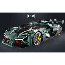 Load image into Gallery viewer, 3466PCS MOC Technic Speed Static Black Terzo Millennio Racing Sports Car Model Toy Building Block Brick Gift Kids DIY Set New 1:8 Display Compatible Lego
