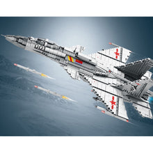 Load image into Gallery viewer, 1999PCS MOC Military J-15 Flying Shark Flanker-D Air Fighter Airplane Model Toy Building Block Brick Gift Kids DIY Set New Compatible Lego
