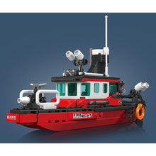 Load image into Gallery viewer, 315PCS MOC Fire Boat Ship Model Toy Building Block Brick Gift Kids DIY Set New
