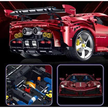Load image into Gallery viewer, 3982PCS MOC Technic Speed Static Red SF90 Racing Sports Car Model Toy Building Block Brick Gift Kids DIY Set New 1:8 Compatible Lego
