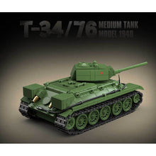 Load image into Gallery viewer, 1013PCS Military T34/76 1940 Medium Tank Figure Model Toy Building Block Brick Gift Kids DIY Set New Compatible Lego
